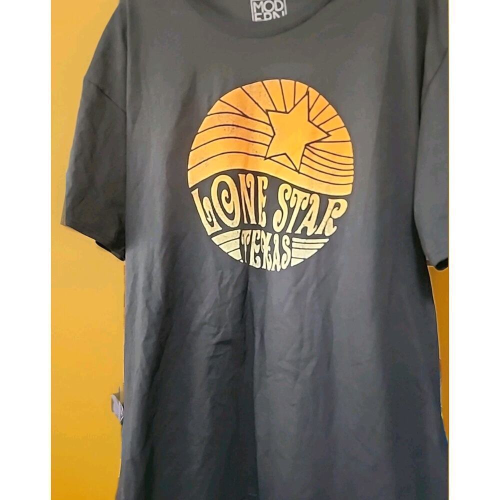 Texas‎ Lone Star T-shirt, Men's Modern Lux XL X-Large New A129 Excellent Soft